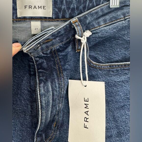 NWT FRAME The Ruler Slim Leg jeans in “Archie” mid wash - Picture 12 of 13